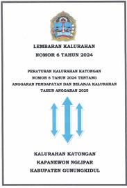 LEMBARAN KALURAHAN NO. 6 TAHUN 2024 ANGGARAN PENDAPATAN BELANJA KAL TAHUN 2025